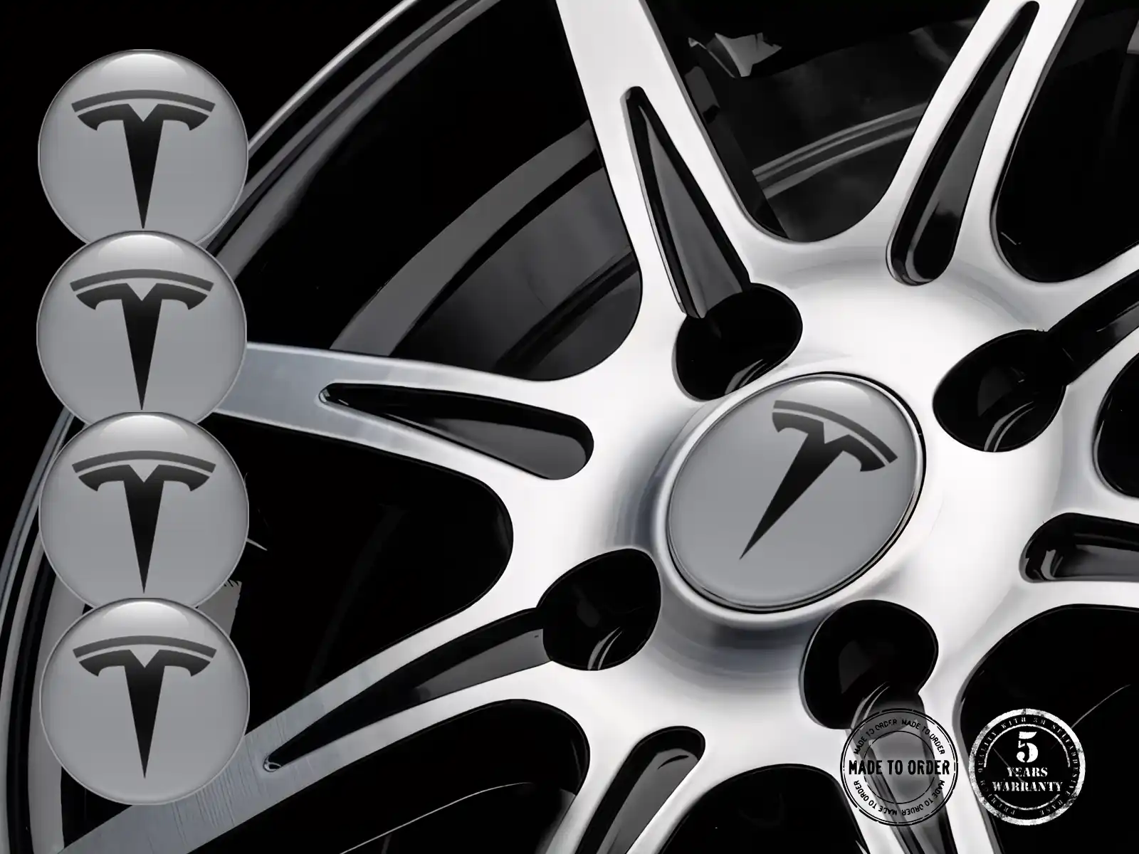 Tesla Calcomanías Bombadas Personalizadas Etiquetas de Autos